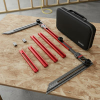 Stair Step Gauge Foldable Stair Template Tool Portable for Contractors, DIYers