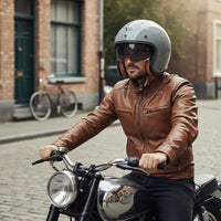uncoveredFace Helmet ABS Shell Open Face Motorcycle Helmet Chin Strap Buckle