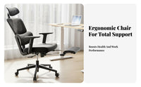 Adjustable Ergonomic rotating Chair spineing Ergonomic Mesh Chair with Headrest Flip-up Arms Retractable Footrest for players
