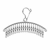 Sock Drying Hanger Space-Saving Multi-Clamp Clothes Hanger Stainless Steel