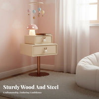 NimbusShaped Nightstand Cute Design Bedside Table Creative Look for Living Room