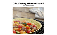 Grease Draining Design Disposable Aluminum Foil Grill Pan Easy Cleanup Disposable BBQ Tray High Heat Resistant Perforated Aluminum Grill Pan Exposed Safe for Grillers, Home Cooks, Event Hosts, Oven, Camping, Picnics, Parties