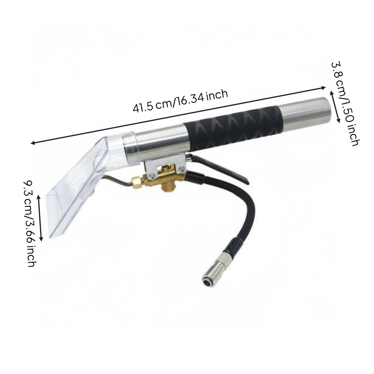 Steam Vacuum Nozzle Metal Body Car Detailing Suction Nozzle for Professionals