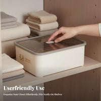3 Pieces Underwear Organizer Set Stackable Closet Accessory Lightweight