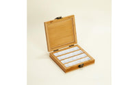 Wooden Watercolor Painter's Color Tray With Latch Bamboo Paint Storage Box Portable Color Mixing Tray for Artists, Travel
