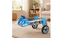 With Hind-Leg Support Lightweight Adjustable Pet Two-Wheel Mobility Aid for Dogs, Small Pets, Walks, Rehabilitation, Indoor Use