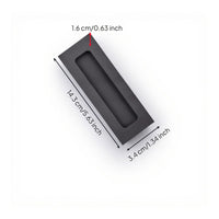 Flush Pull Handle, Embedded Installation, Modern Aluminum Alloy, For Drawer, Sliding Door, Cabinet Handle
