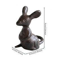 Cast Iron animal Figurine Decorative Tabletop mice Decor Textured for Front-Desk