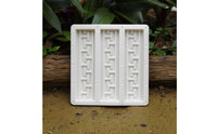 Paving Mold with Raised Pattern Pattern Antique-Style Concrete Floor Tile Mold Rectangular Geometric for Homeowners, Patios