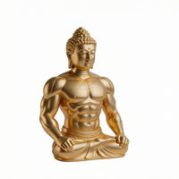 Meditating Buddha Statue Resin Desktop Decor Zen for Home Display