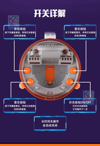 仿真宇航员太空飞船玩具宇宙飞船人仔飞天火箭灯光音乐科教玩具