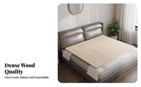 Breathable Folding Slatted Bed Board Easy Assembly Foldable Bunkie Board Heavy Duty Mattress Foundation Low-Height for Students, Homeowners, Renters, Dormitory, Dorm Room, Home