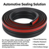 Automotive Rubber Weather Seal Strip, Universal Car Door Seal Strip, Soft Flexib #variant:Waterproof Groove Large