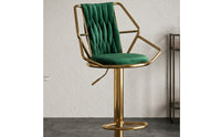 Adjustable Bar Stool with Backrest Swivel Bar Stool Ergonomic Furniture Cushioned for Kitchen Island