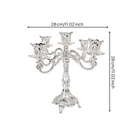 Five-Arm Candelabra Ornate Candelabrum European-Style for Wedding Planners