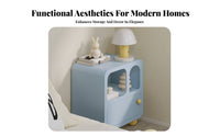 C-Shaped Side Table Movable C-Shaped End Table Minimalist design for Small Spaces