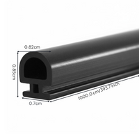 Aluminum door gasket, soundproof