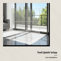 Clear Acrylic Pet Partition Full Visibility Acrylic Pet Panel Sturdy Clear Dog Gate Cat Owners, Doorways