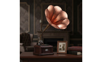 Metal Gramophone Ornament Vintage-Style Gramophone Ornament Decorative Sculpture for Decorators, Cafe, Display Shelves