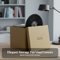 12 Inch LP Album Case Large Capacity Vinyl Album Storage Box Sturdy for DJs