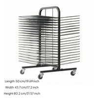 Art Drying Artwork Rounded Handle Art Drying Rack Mobile