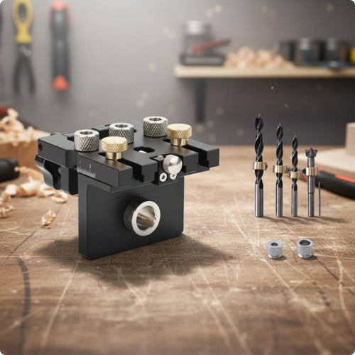 Wood Dowel Drilling Jig Aluminum Alloy Vertical Drilling Easy to Use