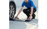 Non-Slip Surface Car Tire Stop Block All-Weather Garage Wheel Stopper Wear-Resistant for Truck Drivers, RV Owners, Driveway