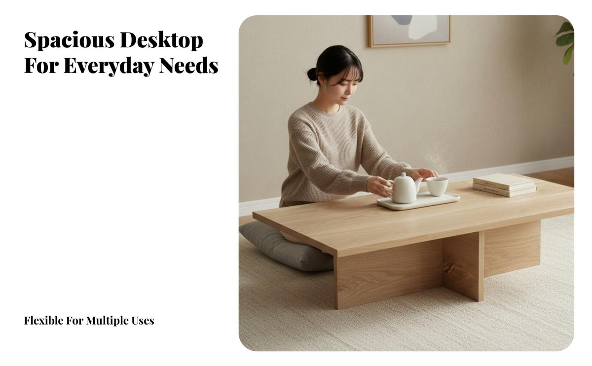 Nordic and design Rectangular Coffee Table Modern Minimalist Design Low Rectangular Coffee Table Natural Finish Living Room Furnishing Multi-Functional for Homeowners, Interior Decorators, tea Lovers, Home, Lounge Area, Office