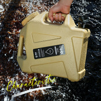 12L PE Outdoor Water Bucket with Tap for Camping and Car Travel