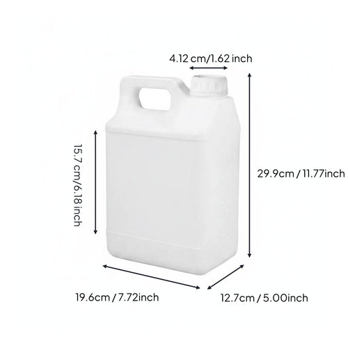 Empty 5kg Plastic Barrel Heavy Duty Large Mouth Jug Built-in Handle