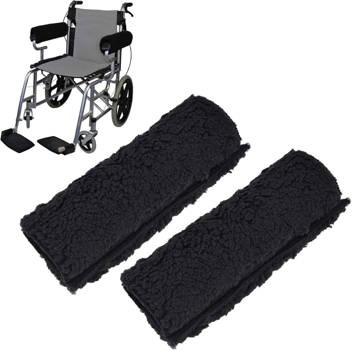 Wheelchair Armrest Pad - Soft Memory Foam Cover