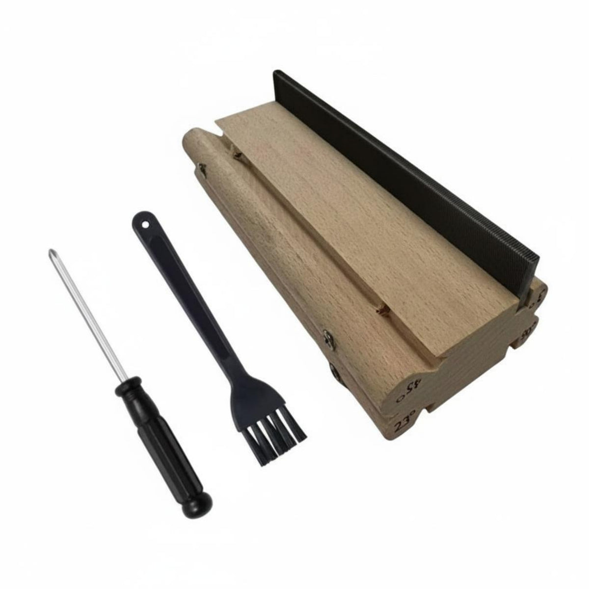 4-in-1 Design Guitar Fret End Dressing File Easy Installation Fret Beveling File Fretwork Tool for Luthiers, DIY Enthusiasts