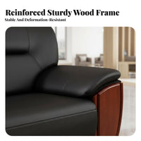 3-Piece Reception Sofa Set Modern Chinese artistic Sectional Sofa Set managerial Design Office Furniture for managerials, Clients, Lobby, Waiting Room