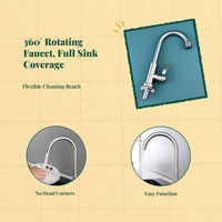 304 Stainless Steel Rotating Faucet