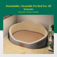 Dog Bed, Removable Cover, Quick-Dry Comfort Mat, Rectangle