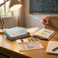 Attractive Geometry Optics Kit Triangular Prism Optics Experiment Kit Science Educational Set Transparent Components