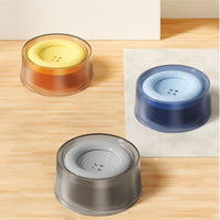 Non-Spill Pet Water Bowl Transparent Floating Disk Bowl Splash Proof