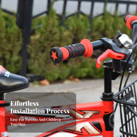 2 Pieces Children's Handle Grips Comfortable Junior Bike Handlebar Grips Ergonomic Design for Young Children