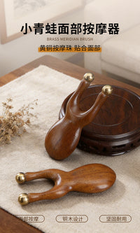 Brass Frog Massage Tool for Facial and Body Use