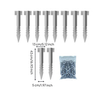 10 Pieces Railway Sleeper Bracket Screws Included Heavy Duty Sleeper Bracket Versatile Serrated Garden Stake for Landscapers, Retaining Walls