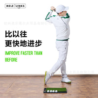 高尔夫打击垫 三合一可替换击球轨迹挥杆检测练习垫golf训练用品
