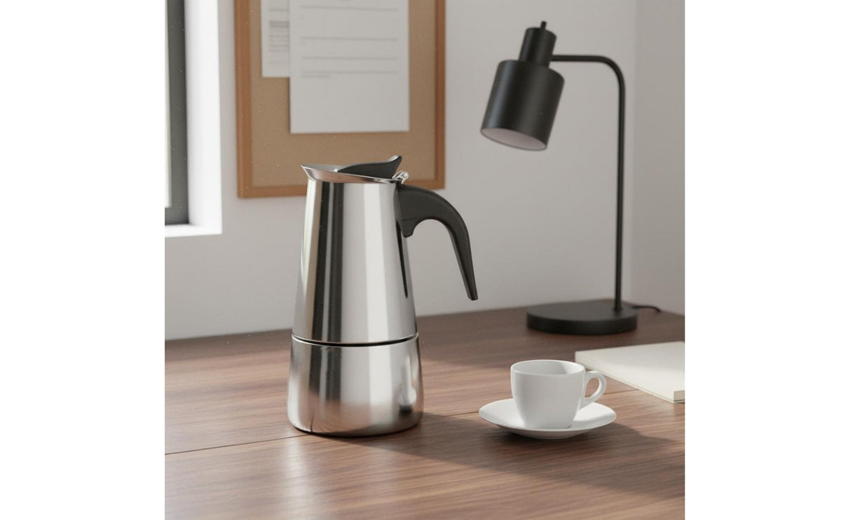 Stainless Steel Espresso Pot Pot Rich Fragrant Flavor Espresso Pot Pot Italian Coffee Brewer No Metal Taste Stovetop Espresso