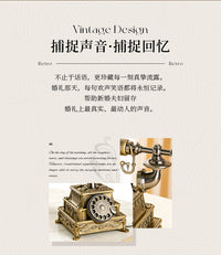 跨境欧式音频留言簿复古旋转装饰聚会婚礼派对宾客祝福留言设备