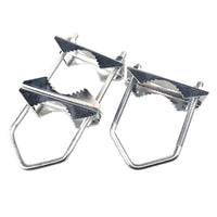 Triangular V-Type U-Bolt Antenna Clamp, M6, Zinc-Plated, for Pole Mounting