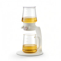 Glass Tea Maker with Dispenser Borosilicate Tea Maker with Infuser Modern for Kitchen