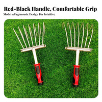 Clam Digging Rake Sturdy Stainless Steel Rake Handheld Clam Digger Lightweight Hand Tool Versatile for Beachcombers