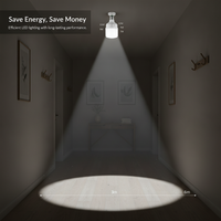 LED Motion Sensor Light Bulb for Hallway Stairs Bathroom Energy Saving