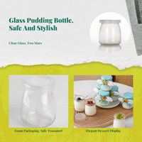 Pudding Container Sealing Paper, Clear Lid, Dessert Decor