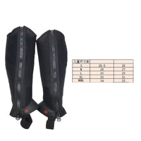 Children's Equestrian Leg Guards with Breathable Mesh and Cowhide