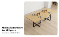 Modern Design Long Narrow Work Table Minimalist design Office Furniture Multi-Purpose Training Desk Stable collaborativenstruction for Students, Educators, Business Professionals, collaborativenference Room, Library, collaborative-Working Space, Classroom